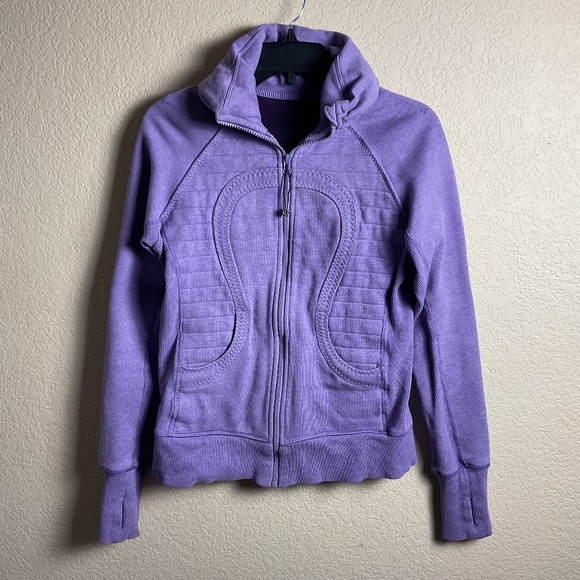 Lululemon Womens Purple Size 6 Cuddle Up Zip Up Jacket Athleisure Fall - Picture 1 of 7